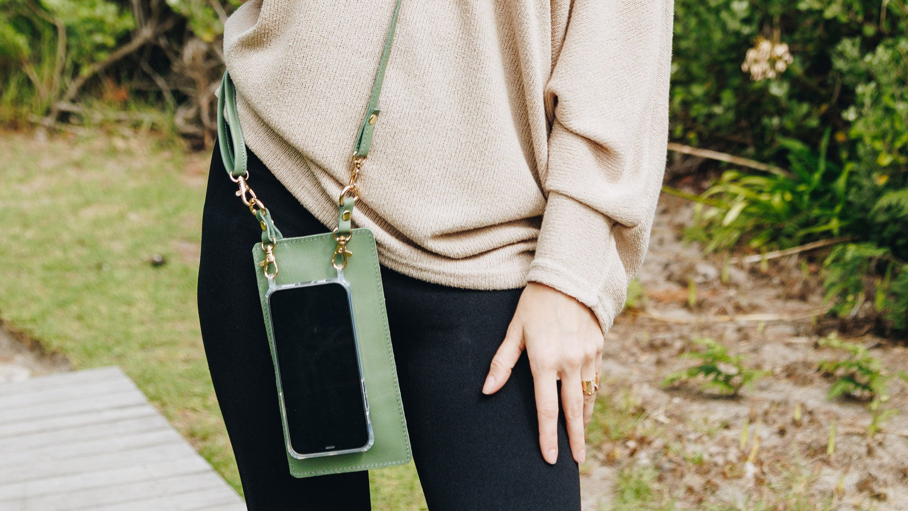 Leather Purse & Strap