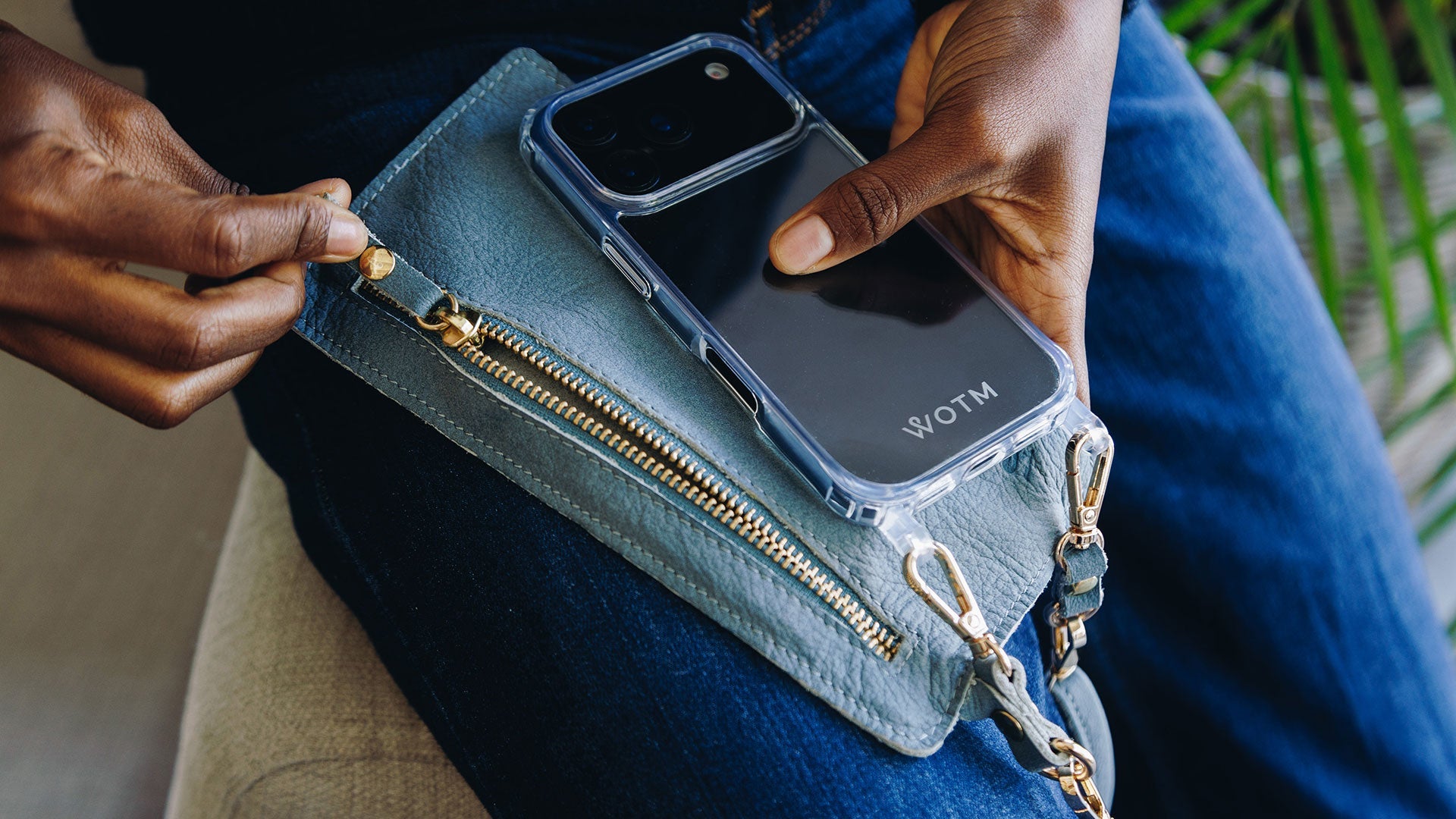 Leather Purse & Strap
