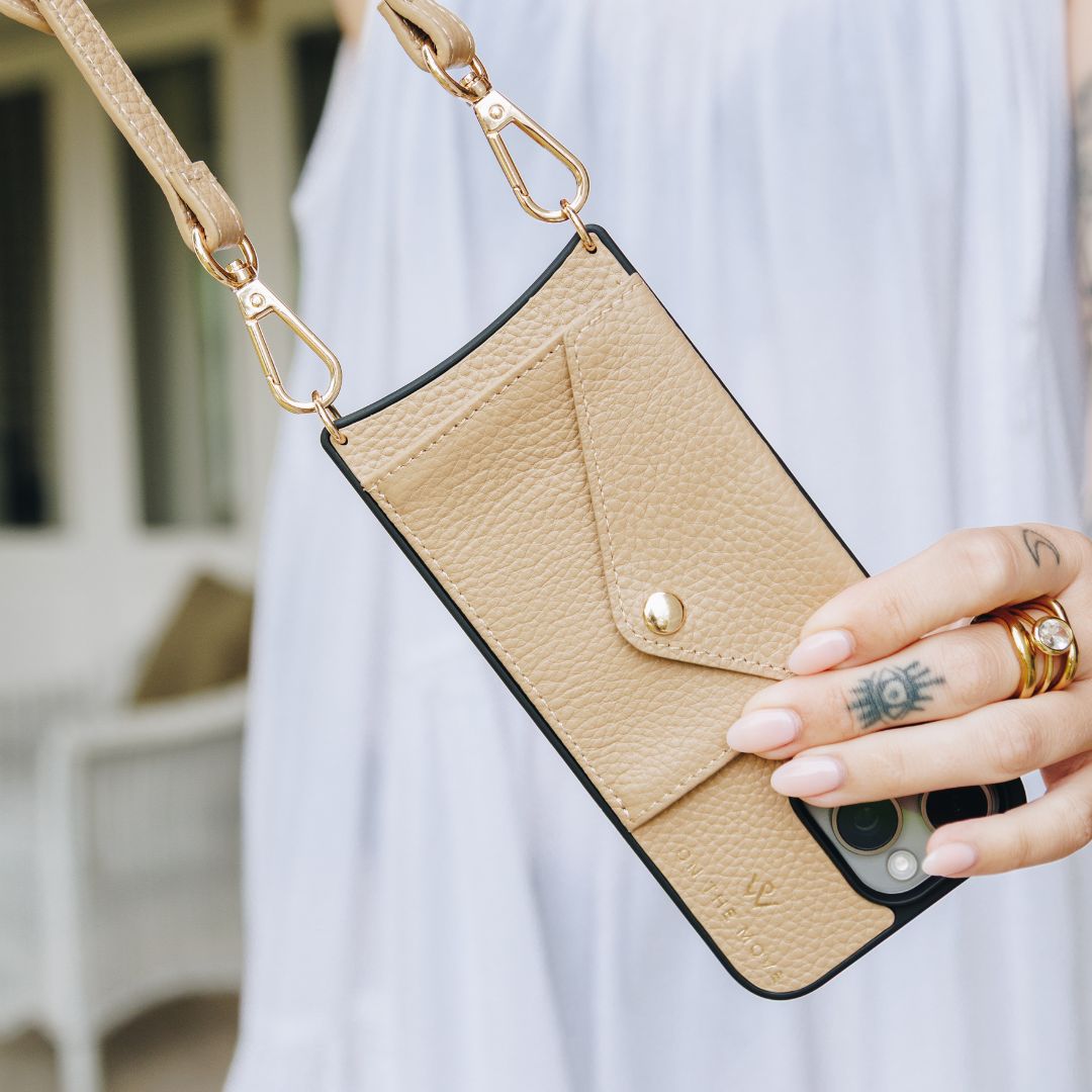 iPhone Tan Premium Leather Cover & Strap