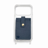 Ice Blue Leather Card Holder