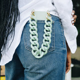 Chunky Sage Wristlet