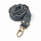 Leather Link strap - Ice Blue w Gold Fittings