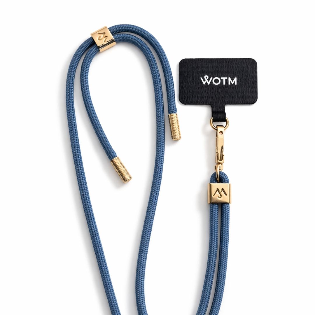 Ice Blue Crossbody Phone Lanyard