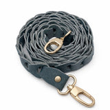 Phone Leather Link strap - Ice Blue w Gold Fittings