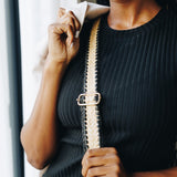 Marlowe Black Woven Strap