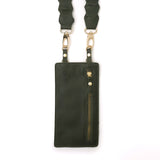 Leather Link strap - Texas Olive w Gold Fittings