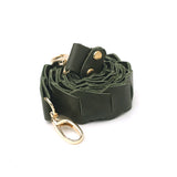 Leather Link strap - Texas Olive w Gold Fittings