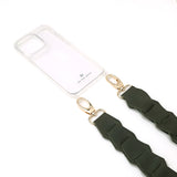 Leather Link strap - Texas Olive w Gold Fittings