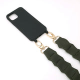 Leather Link strap - Texas Olive w Gold Fittings