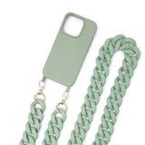 Chunky Sage Crossbody Chain