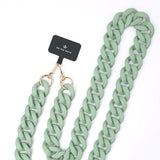 Chunky Sage Crossbody Chain