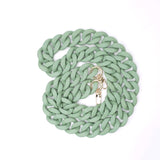 Chunky Sage Crossbody Chain