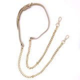 Premium Tan Leather Chain Strap