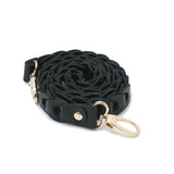 Phone Leather Link strap - Black w Gold Fittings