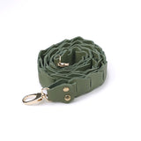 Leather Link Strap - Sage w Gold Fittings