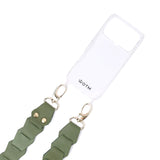 Leather Link Strap - Sage w Gold Fittings