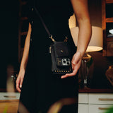 iPhone Black Premium Leather cover, Strap & Purse
