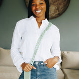 Chunky Sage Crossbody Chain