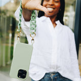 Chunky Sage Wristlet
