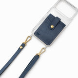 Ice Blue Leather Card Holder