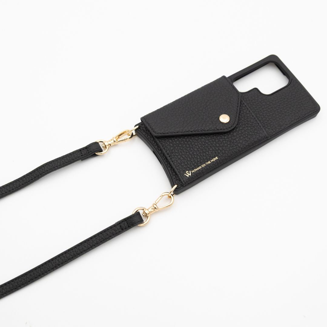 Samsung Black Premium Leather Cover & Strap