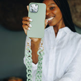 Chunky Sage Crossbody Chain