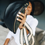 Marlowe Black Woven Strap