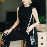 Phone Leather Link strap - Metallic Gold w Gold Fittings