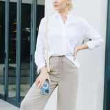 Marlowe White Woven Strap