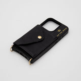 iPhone Black Premium Leather cover, Strap & Purse
