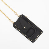 iPhone Black Premium Leather cover, Strap & Purse