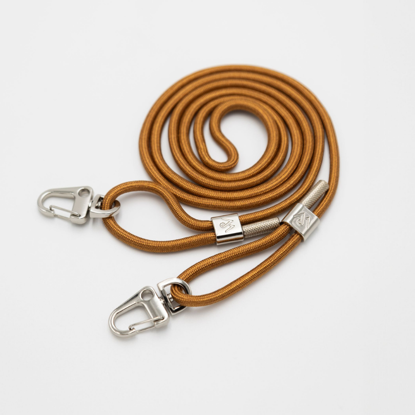 Toffee Sheen Braided Strap