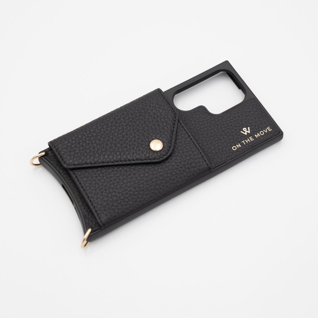 Samsung Black Premium Leather Cover & Strap