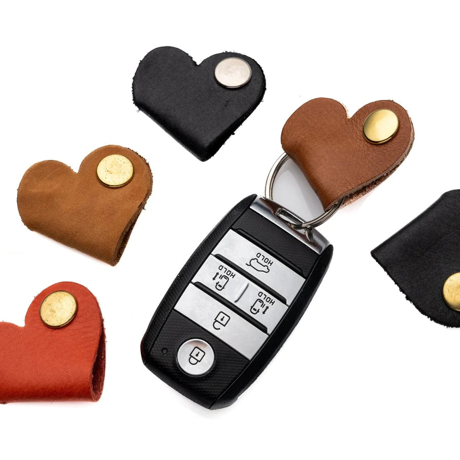 Latte Leather Key Holder