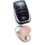 Metallic Gold Leather Key Holder