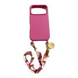 Protea Pink Beaded Wristlet