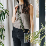 Leather Link strap - Texas Olive w Gold Fittings