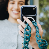 Chunky Ice Blue Crossbody Chain