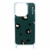 Phone Insert Pack 2 - Teal Abstract Leopard Print + Hot Pink Lips