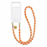 Coral Glow Beaded Strap