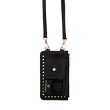 iPhone Black Premium Leather cover, Strap & Purse