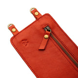 Deep Sea Coral Leather Purse & Strap