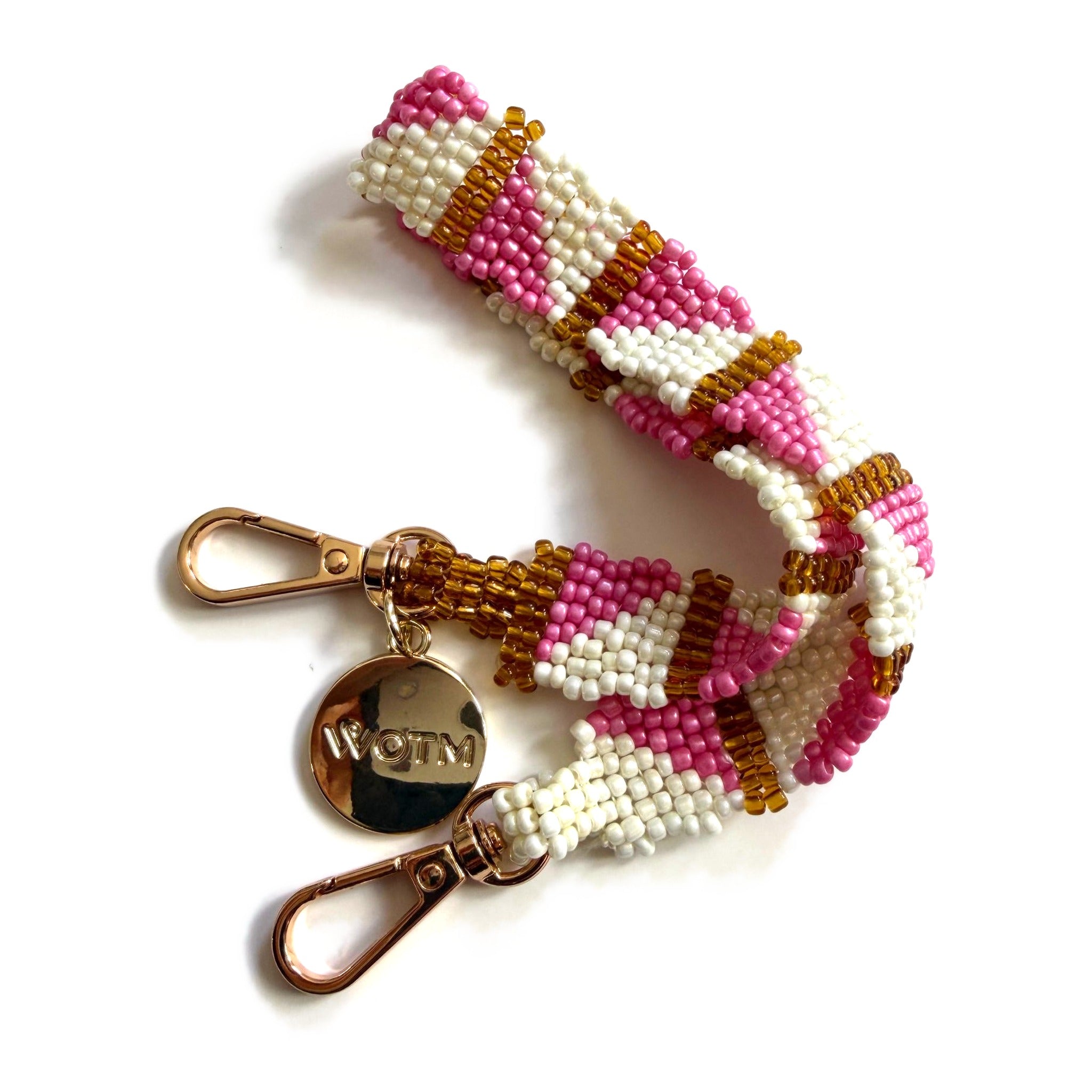 Protea Pink Beaded Wristlet