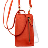 Deep Sea Coral Leather Purse & Strap