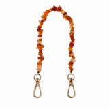Coral Mix Pebble Wristlet