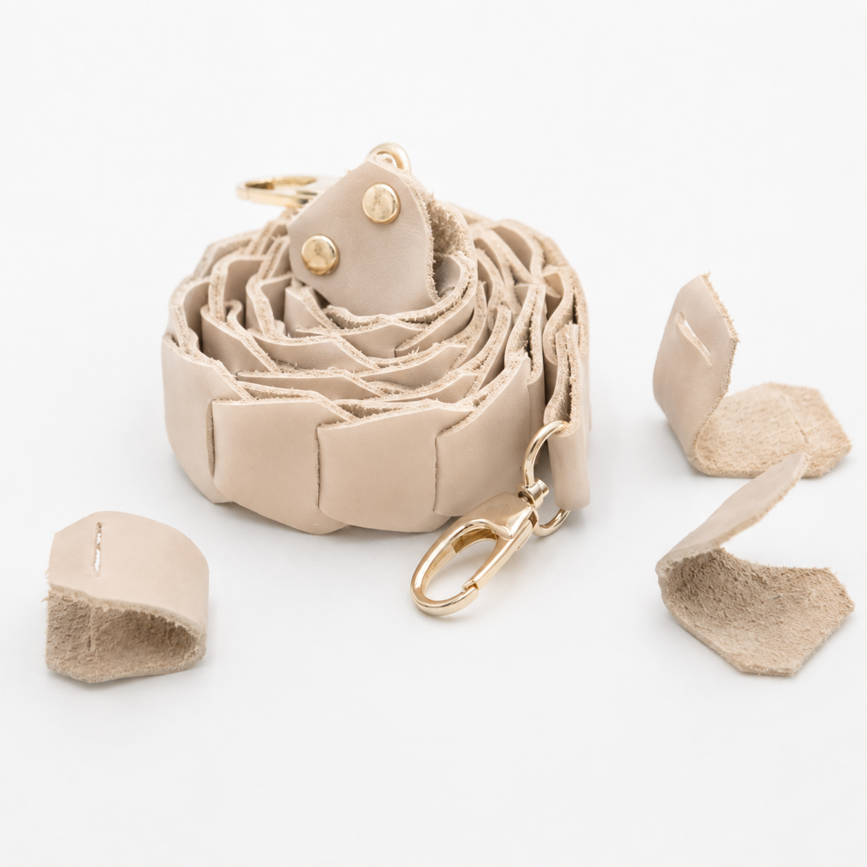 Latte Leather Link Strap