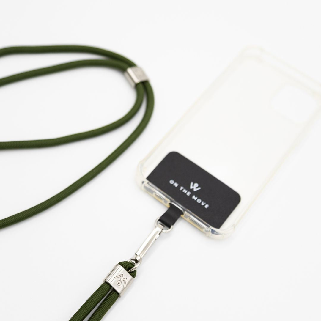 Forest Green Crossbody Phone Lanyard