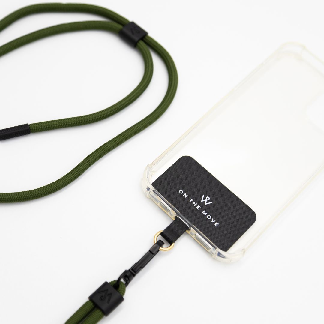 Forest Green Crossbody Phone Lanyard