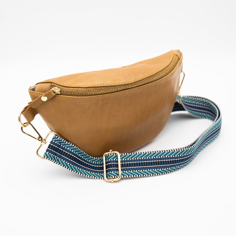 Toffee Leather Bum Bag (w Gold Fittings)