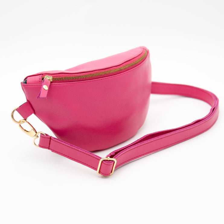 Hot pink clearance leather bag